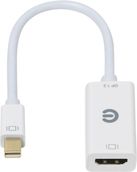 Produktbild eSTUFF Mini DP - HDMI Adapter ist 0,15 m Mini DP Stecker - HDMI Buchse (Mini DP, HDMI, 15 cm)