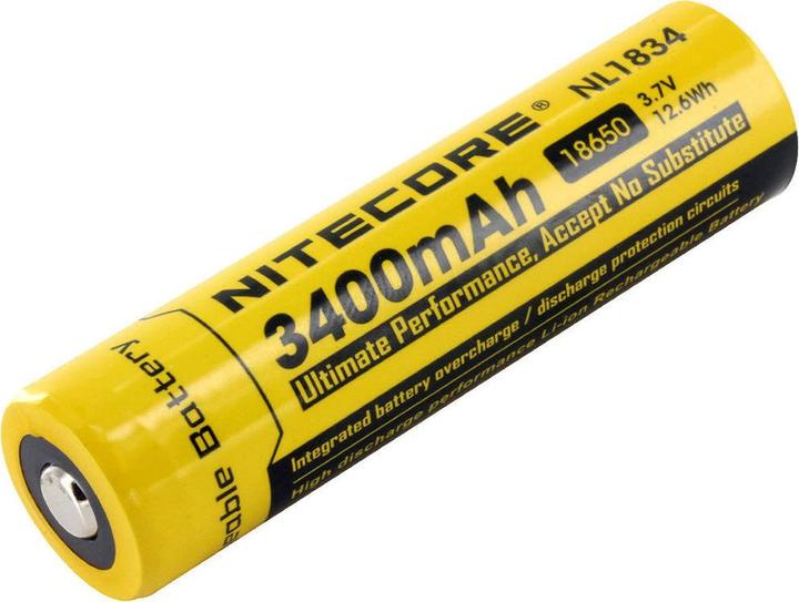 Actual product image Nitecore 18650 Rechargeable battery
