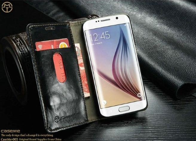 Actual product image Caseme Classic Leather Cover (Samsung Galaxy S6 Edge)