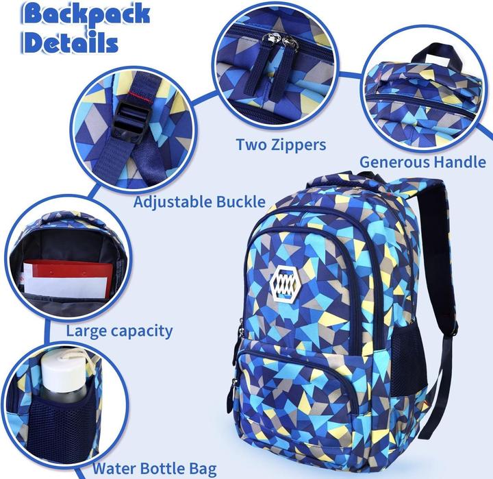 Produktbild Only-Bags.Store Schulrucksack Jungen Schultaschen Schulranzen Ergonomische Kinderrucksäcke (12.90 l)