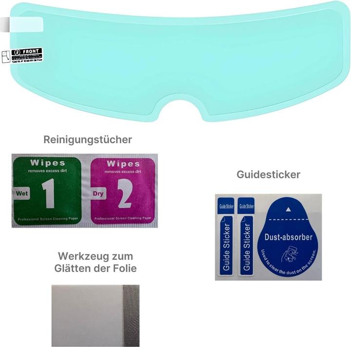 Produktbild Hermex Motorrad Helm Antibeschlagfolie