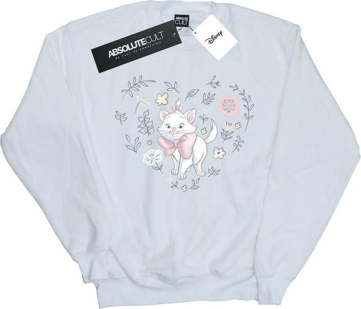 Actual product image Disney Girls The Aristocats Marie Heart Sweatshirt (152, 158)