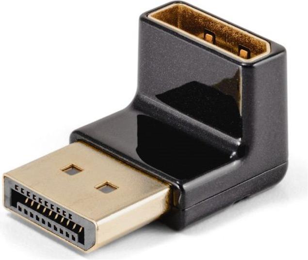 Actual product image Club 3D Club3D Adapter DP > DP 1.4 90° angled 4K@120Hz St/Bu retail (10.50 cm)