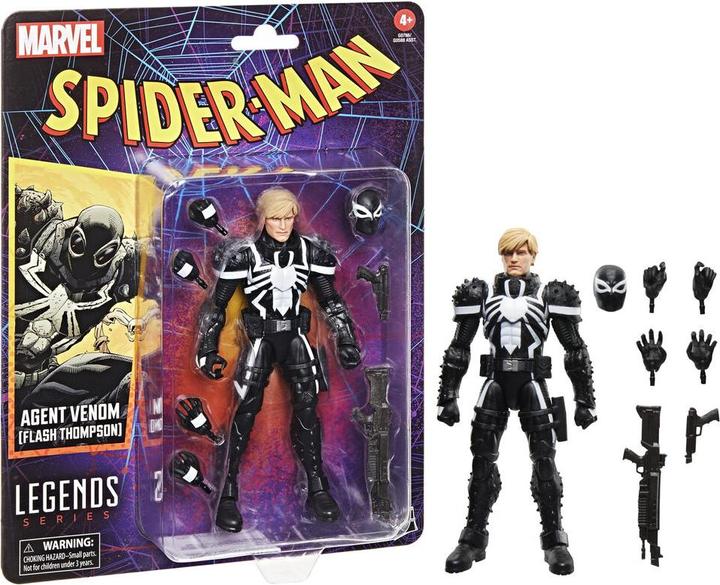 Actual product image Hasbro Spider-Man Marvel Legends Retro Agent Venom (Flash Thompson)