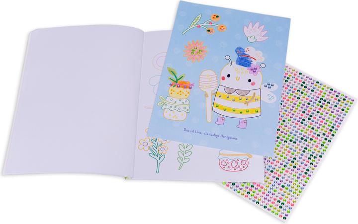 Produktbild Mein Malbuch mit bunten Glitzersteinen. Im Feenwald (Mit über 1.000 Glitzersteinen)