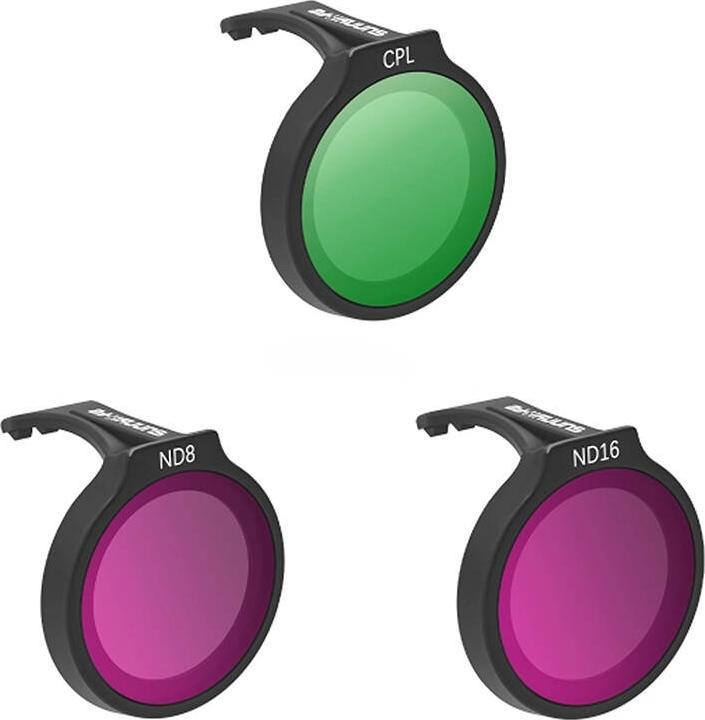 Actual product image Sunnylife set of three filters for DJI Neo CPL+ND8+ND16 (Drone filters, DJI Neo)