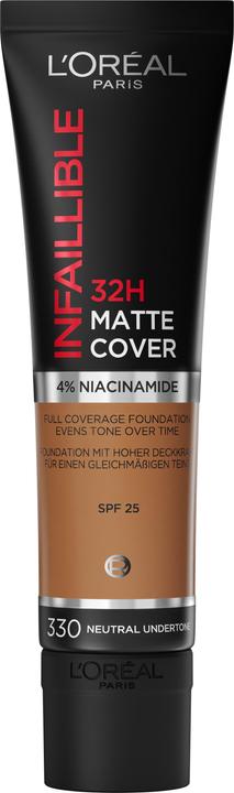 L'Oréal Paris Foundation Infaillible Matte Cover 330 Noisette (330 Noisette)