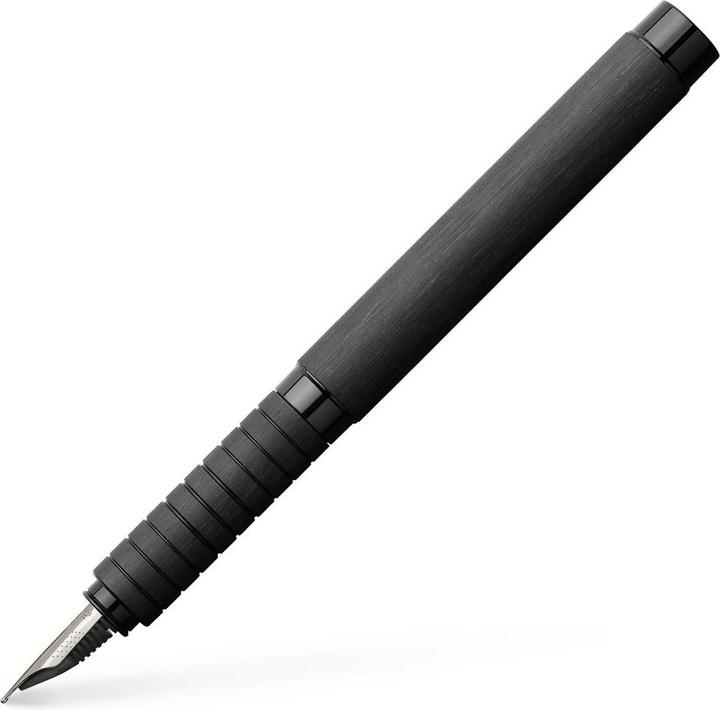 Actual product image Faber-Castell Castell 148483 - Essentio fountain pen, nib B, aluminium black (Black, 1 x)