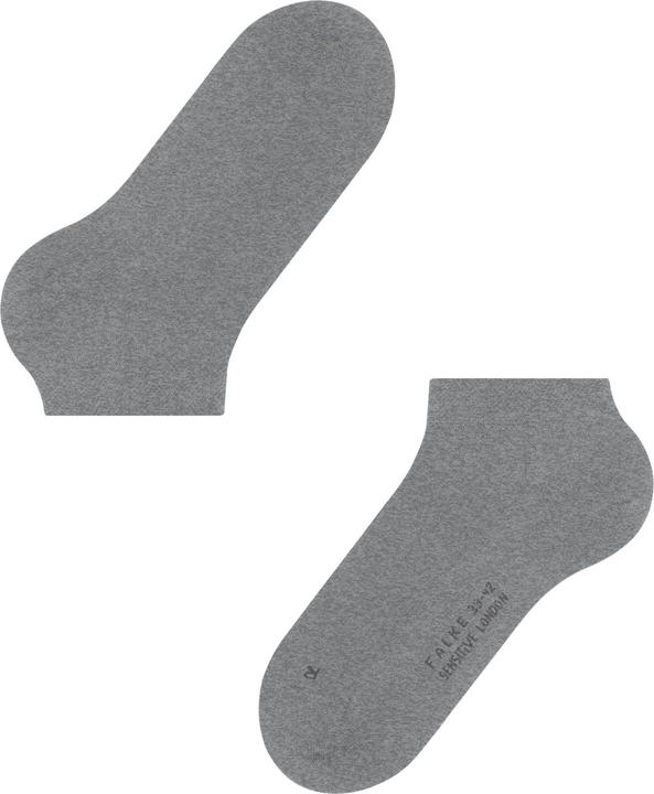 Actual product image Falke Sensitive London (3-pack) sneaker socks, colour 3390 light grey, size 43-46 (Single pack, 43 - 46)