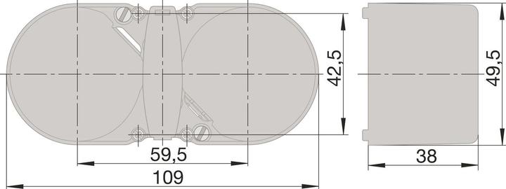 Actual product image Berker Integro Flow switch/cover polar white glossy + socket outlet polar white