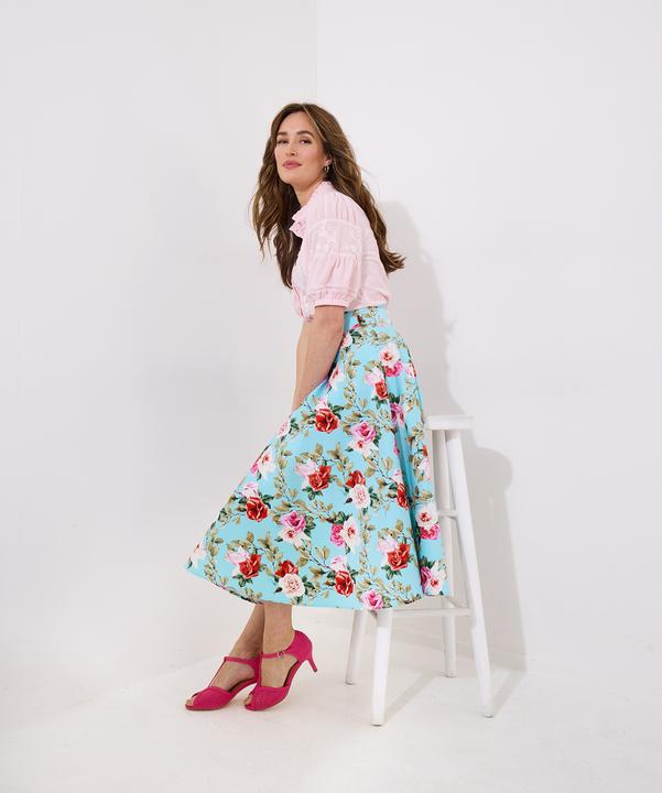 Produktbild Joe Browns Flattering Vintage Rose Print Full Skirt (38)