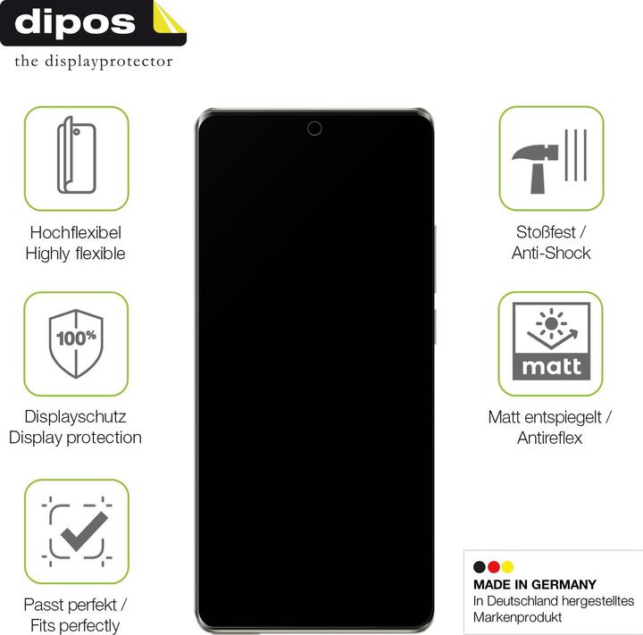 Immagine prodotto Dipos Full-Cover Pellicola Protettiva opaco (1 Pezzo/i, Ulefone Armor 17 Pro)