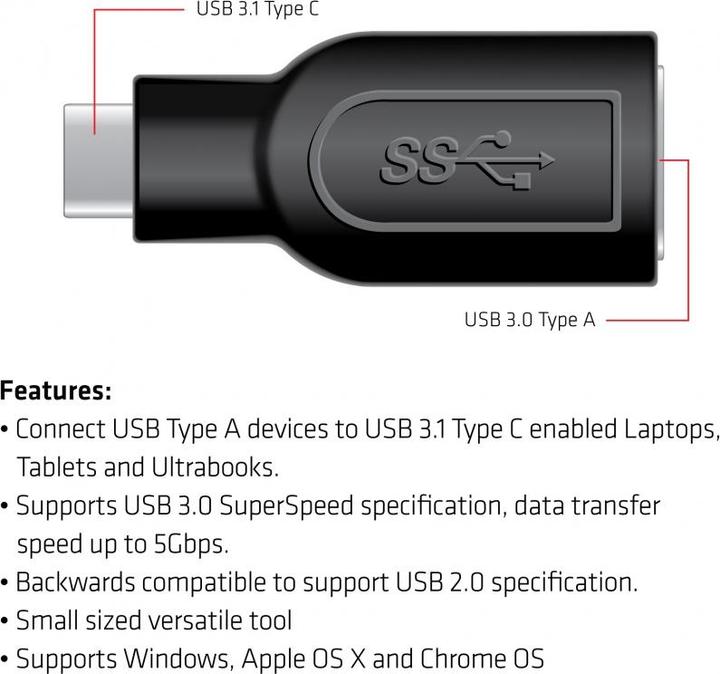 Produktbild Club 3D USB 3.1 (0.80 m, USB 3.1, 100 W)
