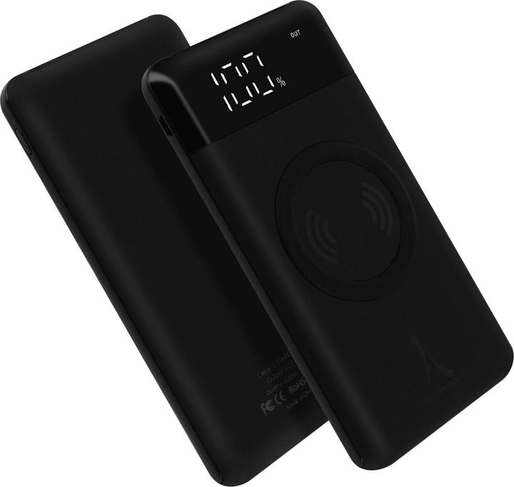 Akashi ALTPB8000WIRL 2x USB + porta USB-C e caricatore QI (10000 mAh)