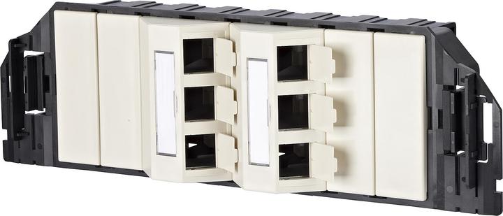 Produktbild Metz Connect BTR 130B20S60601-E Keystone 6Port GB3 (Keystone Modulhalter)