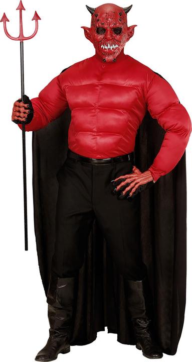 Actual product image Widmann Devil costume with muscle shirt and cape (S)