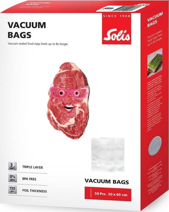 Actual product image Solis Vacuum pouches 20 x 30 cm (50x) (50 x)