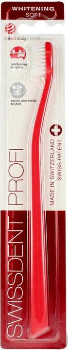Immagine prodotto Swissdent PROFI Spazzolino da denti sbiancante Soft Red (1 pz) (Morbido, 1 x)