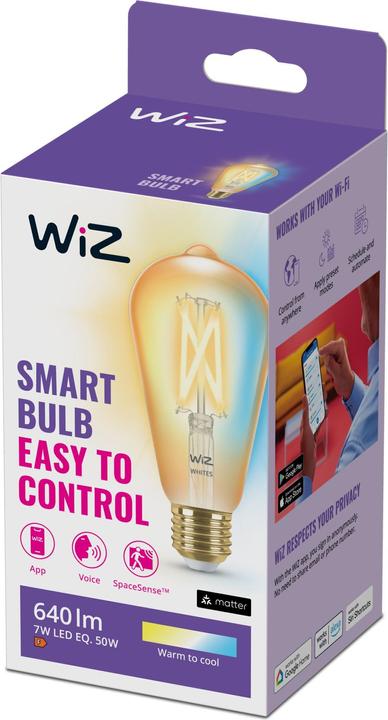 Actual product image WiZ Filament (E27, 6.70 W, 640 lm, 1 x, E)