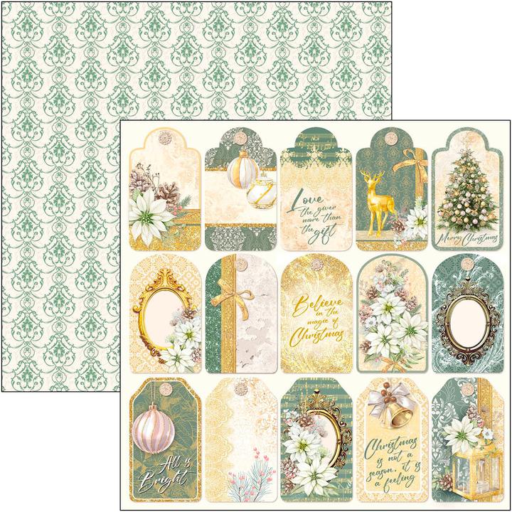 Produktbild Ciao Bella Scrapbook-Papier "Sparkling Christmas", 12 Blatt, 30,5 x 30,5 cm (190 g/m², 12 x)