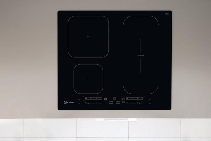 Produktbild Indesit IB 65B60 NE Schwarz Integriert 59 cm Zonen-Induktionskochfeld 4 Zone(n)