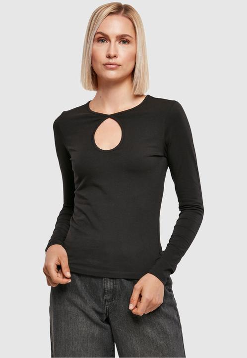 Actual product image Urban Classics Ladies Organic Keyhole Longsleeve - 16786 (S, M)