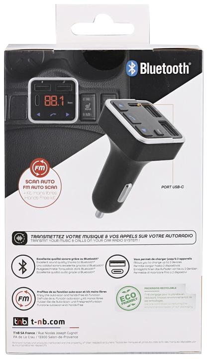 Image du produit T'nB TNB FMCT07V2 3 in 1 Bluetooth FM transmitter