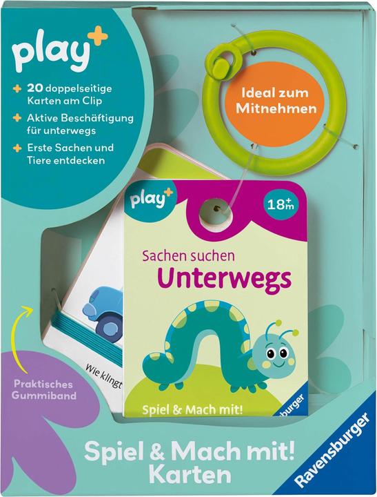 Actual product image Ravensburger Play+ game and Join in! Cards: Search for things: on the go - Activity cards for (German)