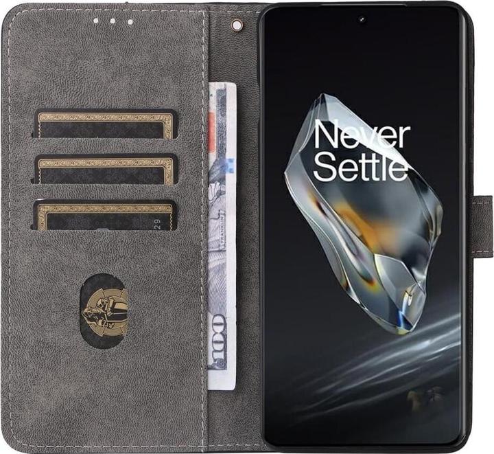 Productafbeelding Cover-Discount OnePlus 12 - Hoesje met RFID-blokker bruin (OnePlus 12)