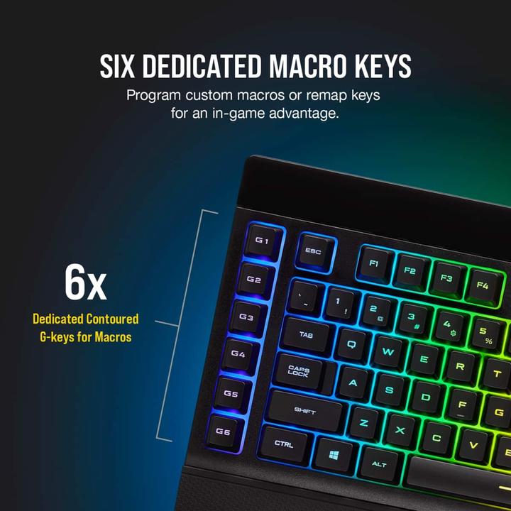 Produktbild Corsair K57 (DE, Kabelgebunden, Kabellos)