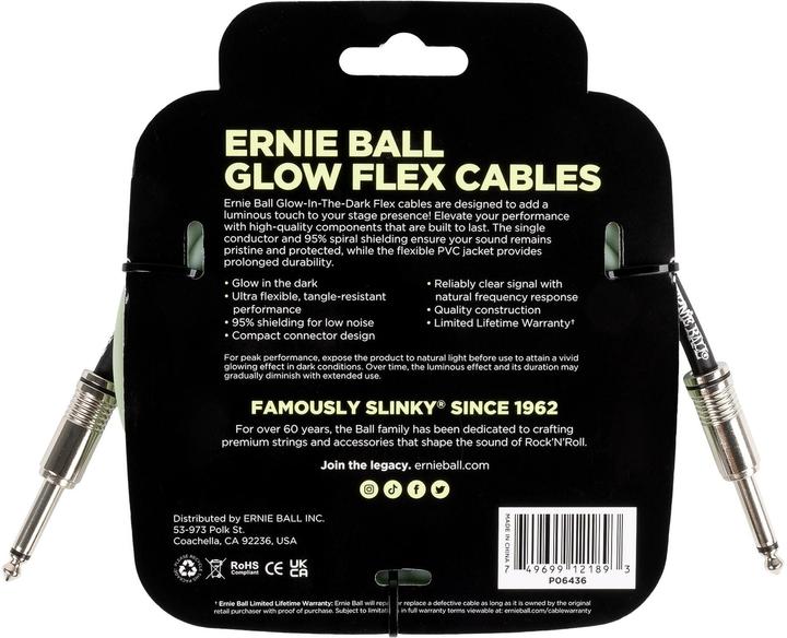 Actual product image Ernie Ball Instrument cable Flex 6436 3.04 m (3.04 m)