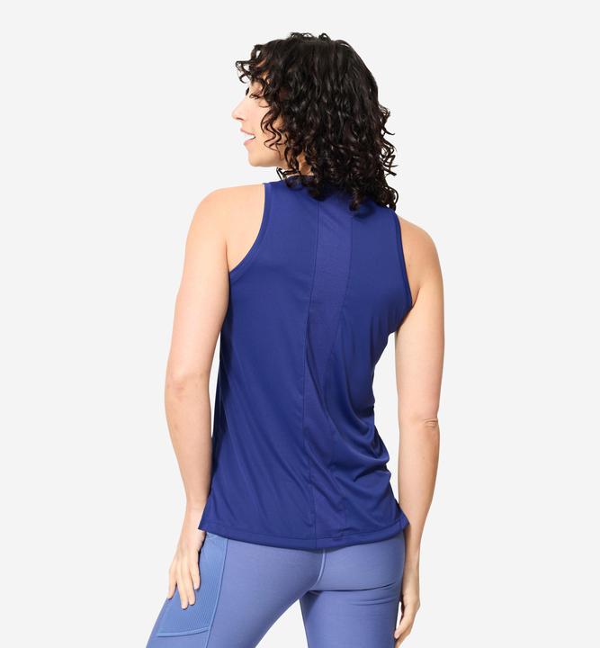 Produktbild Domyos Top Damen gerader Schnitt - dunkelblau (XL)