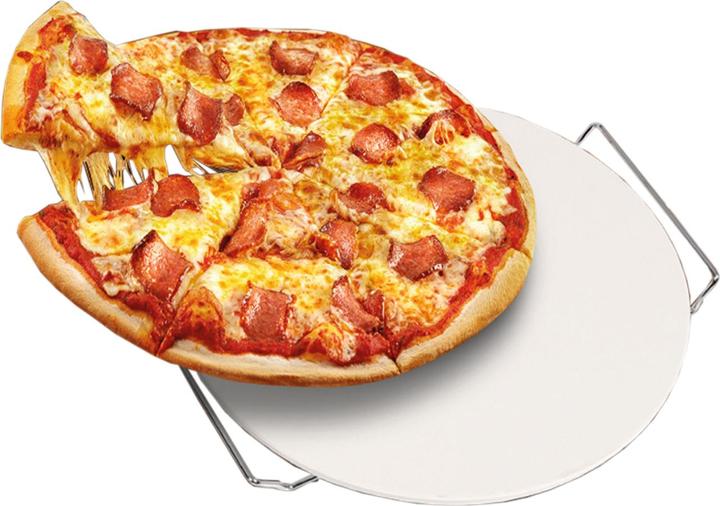 Actual product image Mojawo 2-piece pizza stone plate Pizza plate Bread baking plate Pizza plate Ø33cm