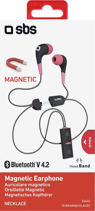 Produktbild SBS In-Ear Bluetooth-Headset mit Magnetverschluss