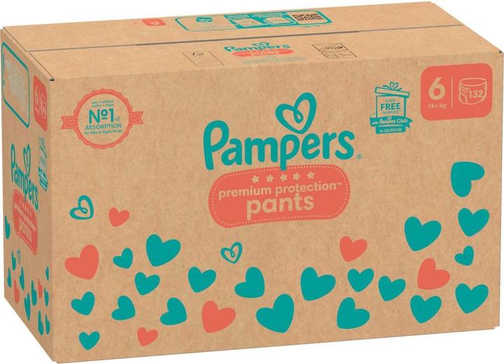 Actual product image Pampers Premium Protection Pants (Size 6, Monthly box, 132 Piece)