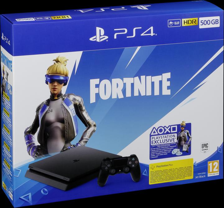 Actual product image Sony Playstation 4 Slim 500GB Fortnite Neo Versa Bundle