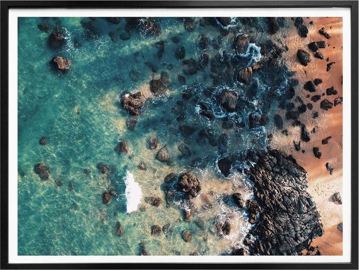 Produktbild Trenddeko Der Blick von oben: Rocky Beach (40 x 30 cm)
