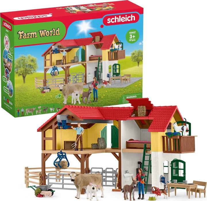 Produktbild Schleich Farm mit Stall und Tieren