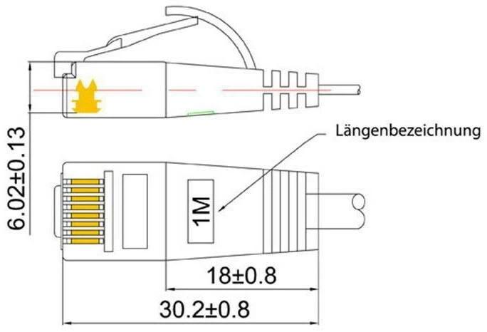 Actual product image Wirewin Network cable (U/UTP, CAT6, 1 m)