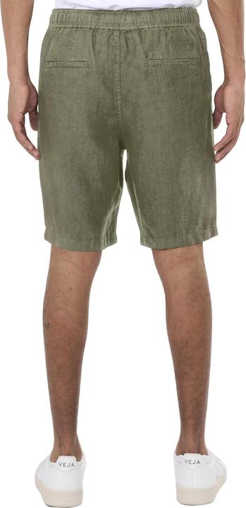 Actual product image Knowledge Cotton Apparel Loose Linen Shorts Burned Olive (XL)
