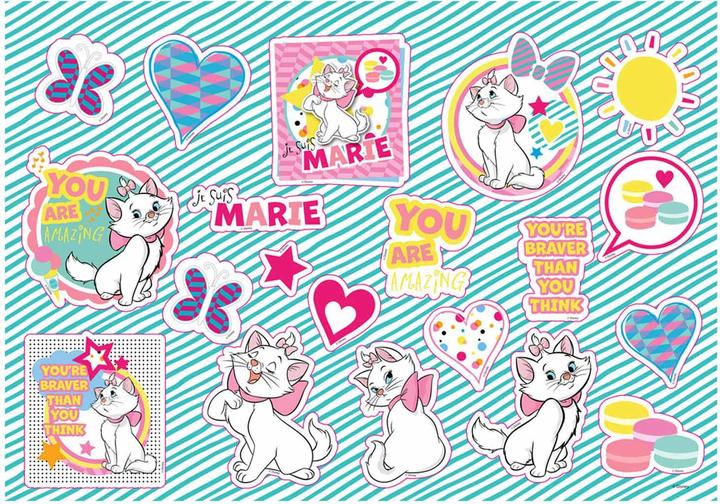 Actual product image Disney Marie Cat Kleurplaten met Stencil en Stickervel