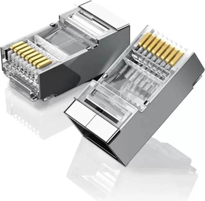 Immagine prodotto Ugreen Spina Ethernet RJ45 in metallo, 8P/8C, Cat.6, UTP (10 pz.) (UTP, CAT6)