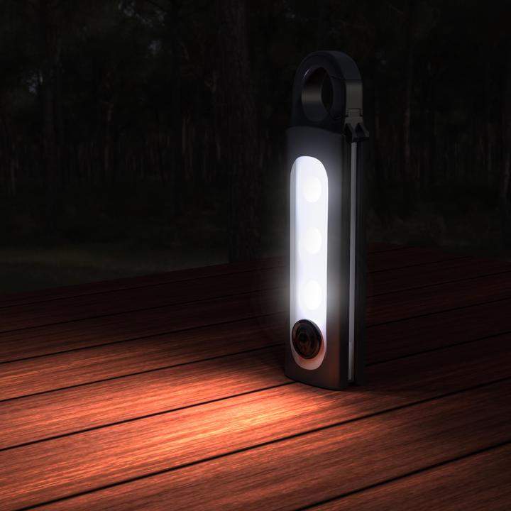 Produktbild Brandson LED Campinglampe, Taschenlampe, Multifunktions Lampe mit Haken zum Aufhängen
