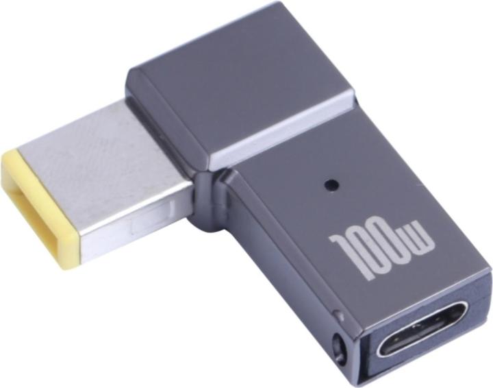 Immagine prodotto PowerGuard Adattatore USB-C per caricabatterie notebook Lenovo quadrato (10,5 x 4,2 mm) (100 W)