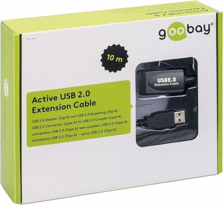 Actual product image Goobay Active extension cable (10 m, USB 2.0)