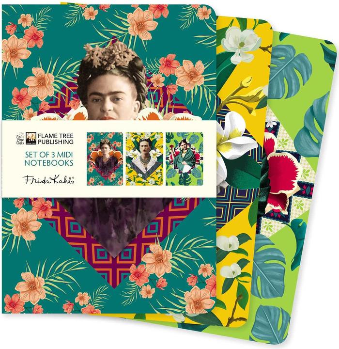 Image du produit Frida Kahlo Set de 3 ordinateurs portables Midi (A5, Couverture rigide)