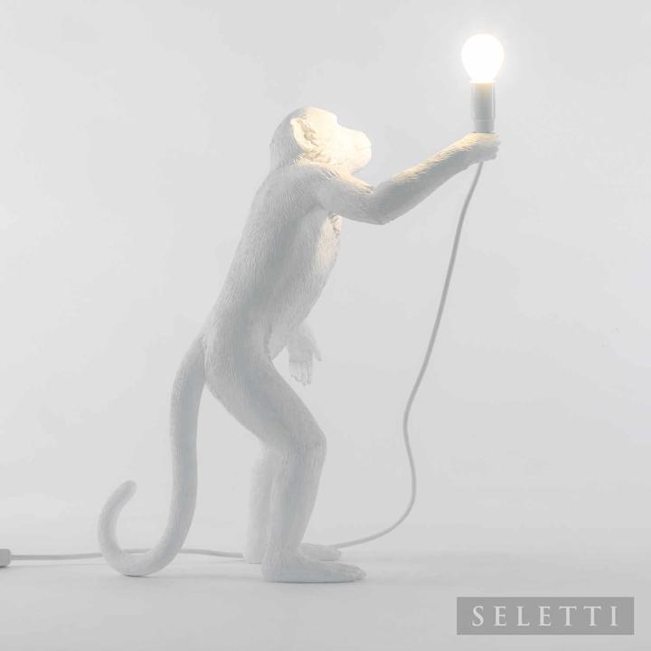 Actual product image Seletti Monkey Lamp White Led Lamp (350 lm, E14)
