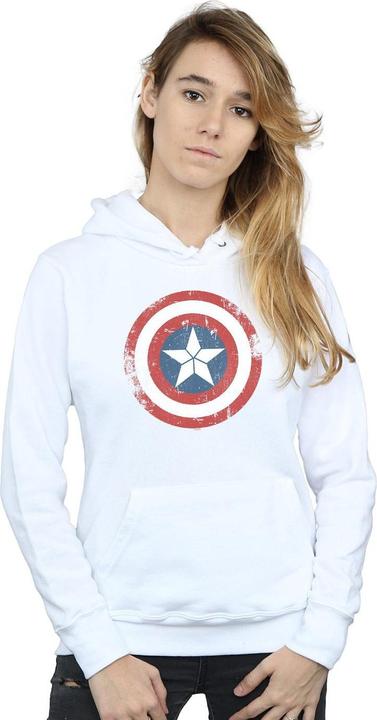 Produktbild Captain America Civil War Distressed Shield Kapuzenpullover (M)