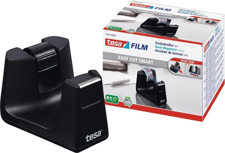 Actual product image tesa EASY CUT SMART tape dispenser for tables, with anti-slip technology