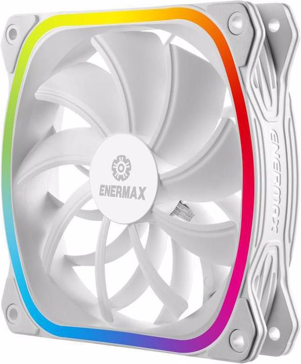 Enermax PC-Lüfter SquA RGB Single weiss (120 mm, 1 x)
